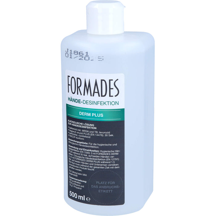 FORMADES Händedesinfektion Derm Plus, 500 ml FLU