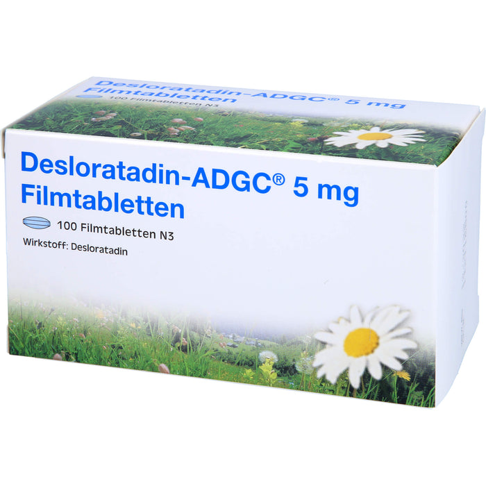 Desloratadin ADGC 5 mg Filmtabletten Antiallergikum, 100 pcs. Tablets