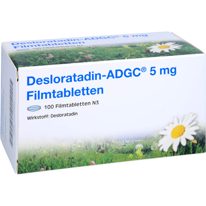 Desloratadin ADGC 5 mg Filmtabletten Antiallergikum, 100 St. Tabletten