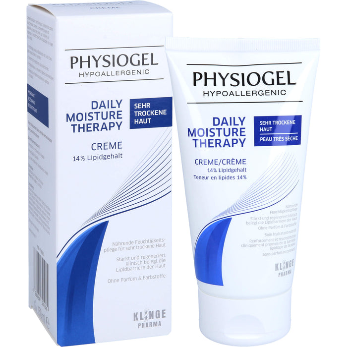 PHYSIOGEL Daily Moisture Therapy Creme für sehr trockene Haut, 150 ml Crème