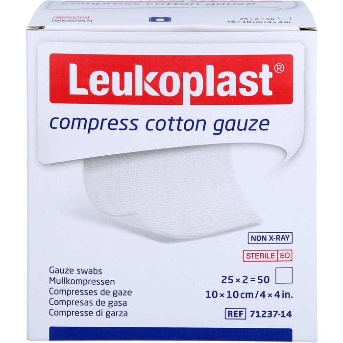 Leukoplast Mullkompressen 10 x 10 cm, 50 pc Compresses