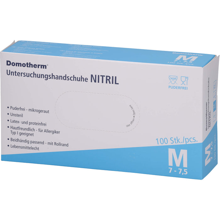 Domotherm Untersuchungshandschuhe Nitril M, 100 St HAS