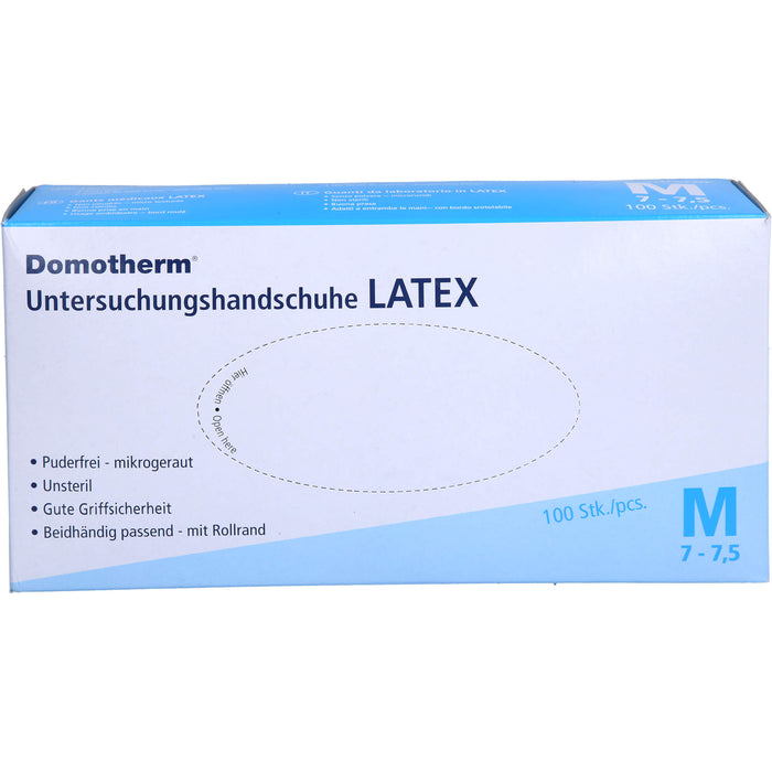 Domotherm Untersuchungshandschuhe Latex M, 100 St HAS