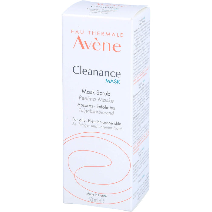 AVENE Cleanance MASK Peeling-Maske nat. Zellulose, 50 ml EMU