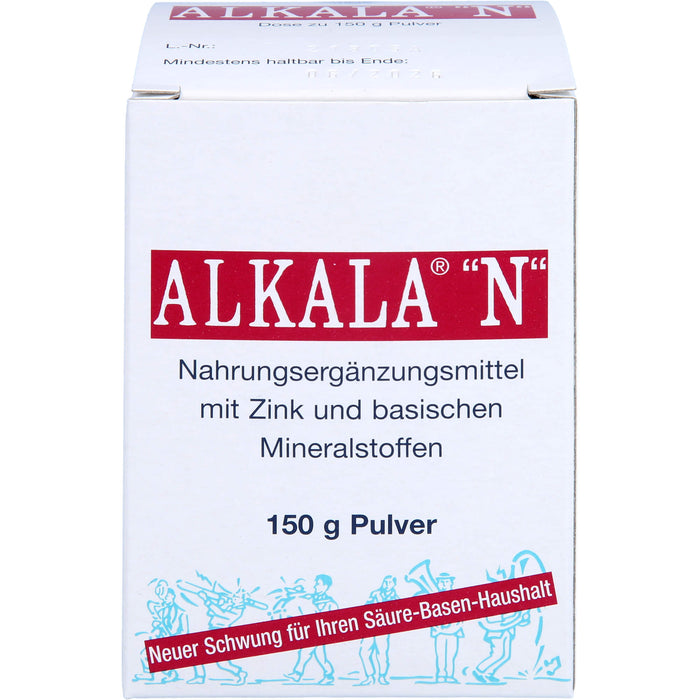 ALKALA N Pulver trägt zu einem normalen Säure-Basen-Stoffwechsel bei, 150 g Poudre