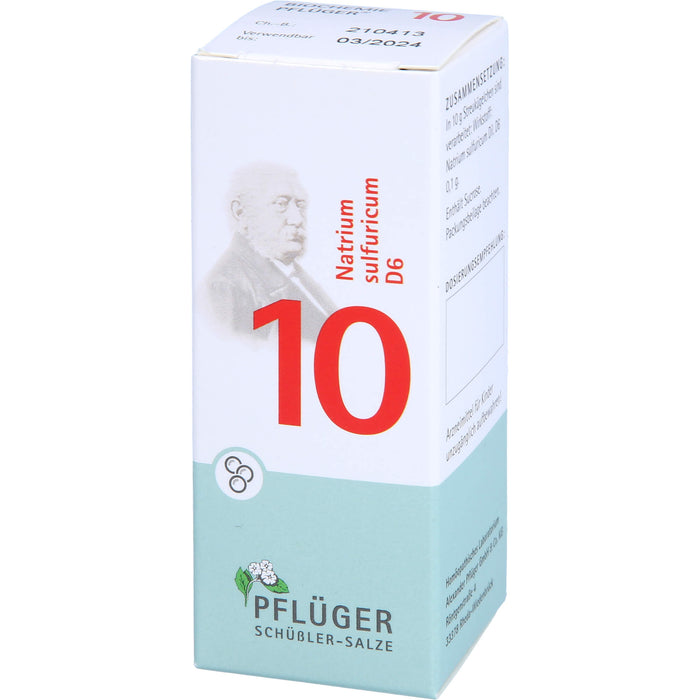 Biochemie Nr.10 Natrium sulfuricum D6 Pflüger Globuli, 15 g GLO