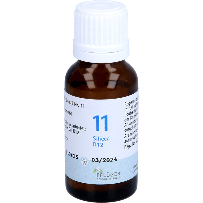 Biochemie Nr.11 Silicea D12 Pflüger Globuli, 15 g GLO