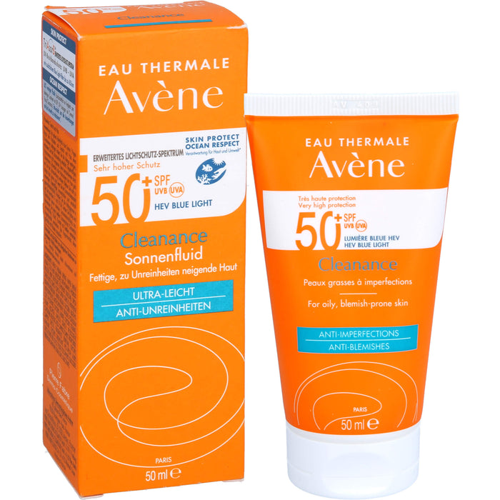 AVENE Cleanance Sonnenfluid 50+, 50 ml EMU