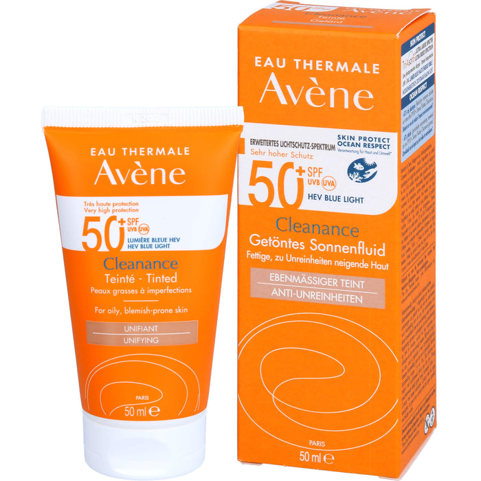 AVENE Cleanance Getöntes Sonnenfluid 50+, 50 ml EMU