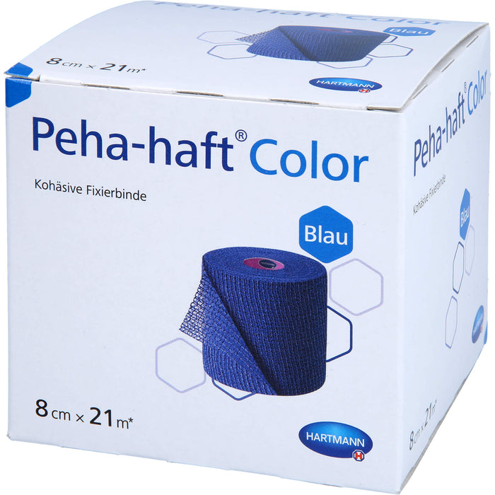 Peha-haft Color Fixierb. latexfrei 8cm x 21m blau, 1 St BIN