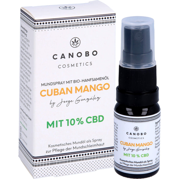 Canobo Bio CBD 10% Cuban Mango Mundspray, 10 ml SPR