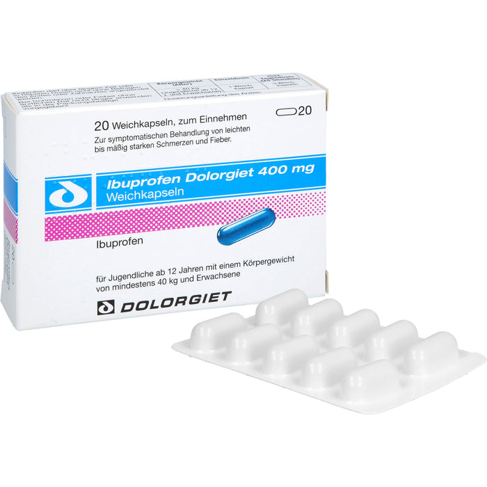 Ibuprofen Dolorgiet 400 mg Weichkapseln, 20 St WKA