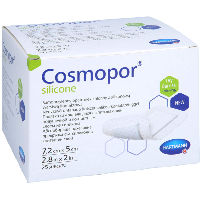 Cosmopor silicone 7,2x5cm P25, 25 St VER