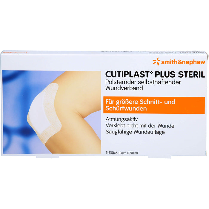 CUTIPLAST Plus steril 7,8x15 cm Verband, 5 St VER