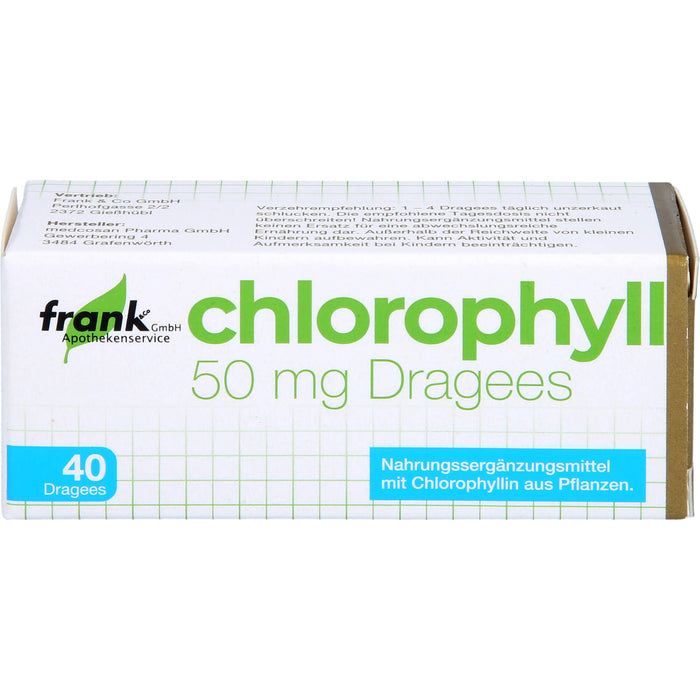 Chlorophyll Dragees, 40 St DRA