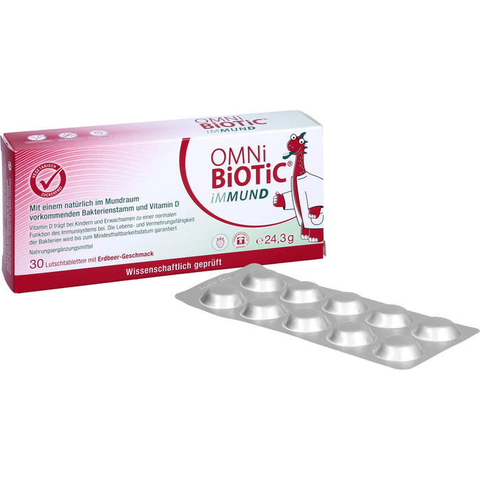 OMNi-BiOTiC iMMUND Lutschtabletten trägt zu einer normalen Funktion des Immunsystems bei, 30 pc Tablettes