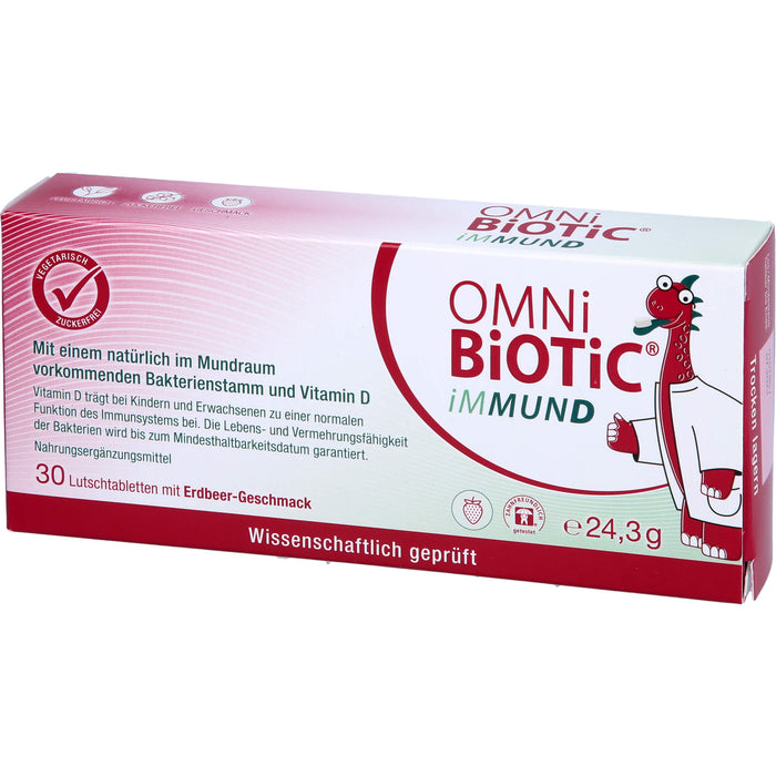 OMNi-BiOTiC iMMUND Lutschtabletten trägt zu einer normalen Funktion des Immunsystems bei, 30 pcs. Tablets