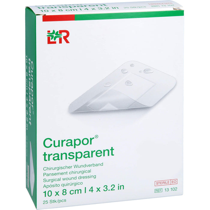 Curapor Wundverband steril transparent 8x10 cm, 25 St PFL