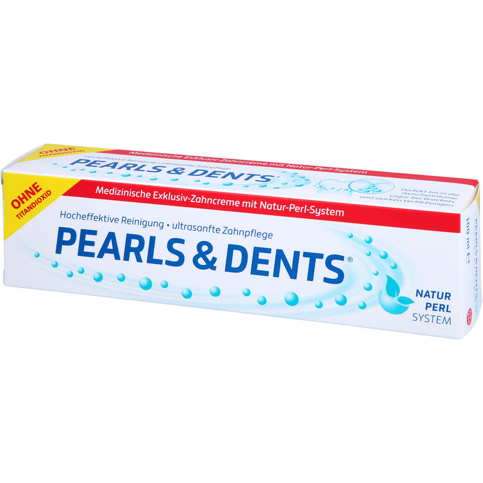 PEARLS & DENTS Exklusiv-Zahncreme ohne Titandioxid, 100 ml Dentifrice