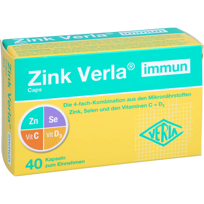 Zink Verla immun Caps, 40 St KAP