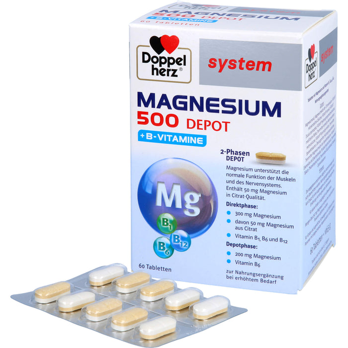 Doppelherz Magn 500dep Sys, 60 St TAB