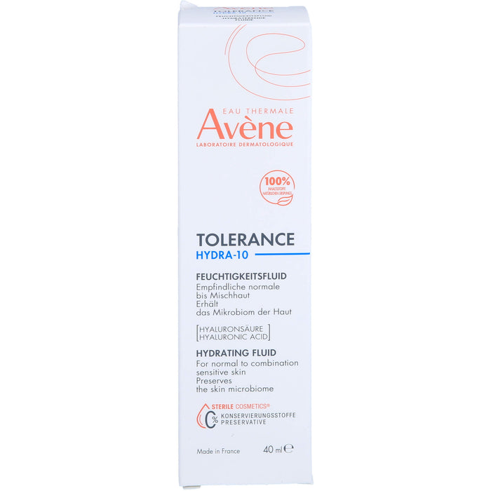 Avène Tolerance Hydra-10 Feuchtigkeitsfluid für empfindliche, normale Mischhaut, 40 ml Cream