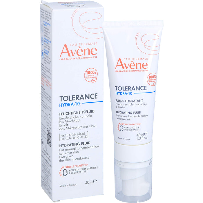 Avène Tolerance Hydra-10 Feuchtigkeitsfluid für empfindliche, normale Mischhaut, 40 ml Crème