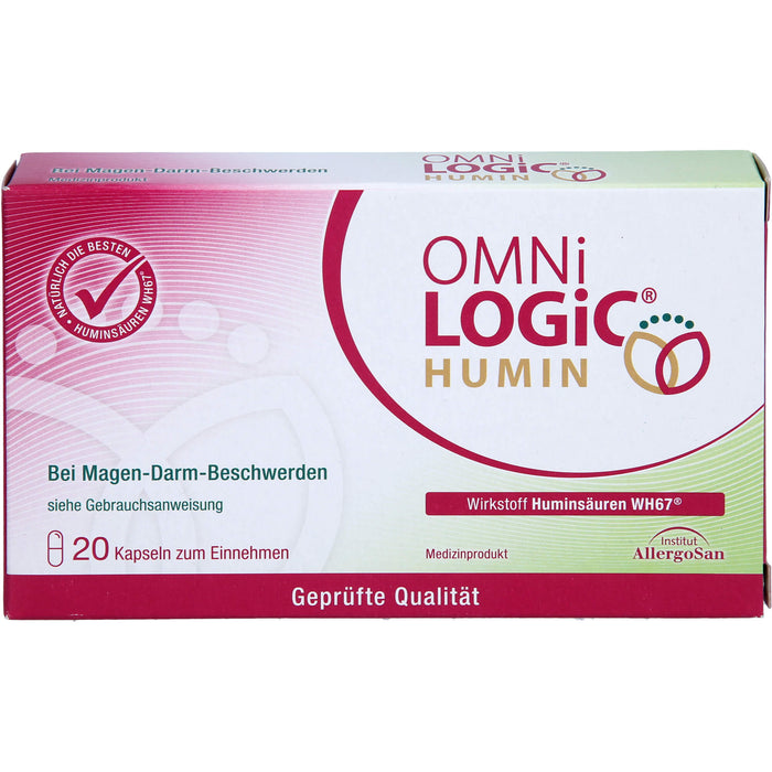 OMNI Logic Humin Kapseln bei Magen-Darm Beschwerden, 20 pcs. Capsules