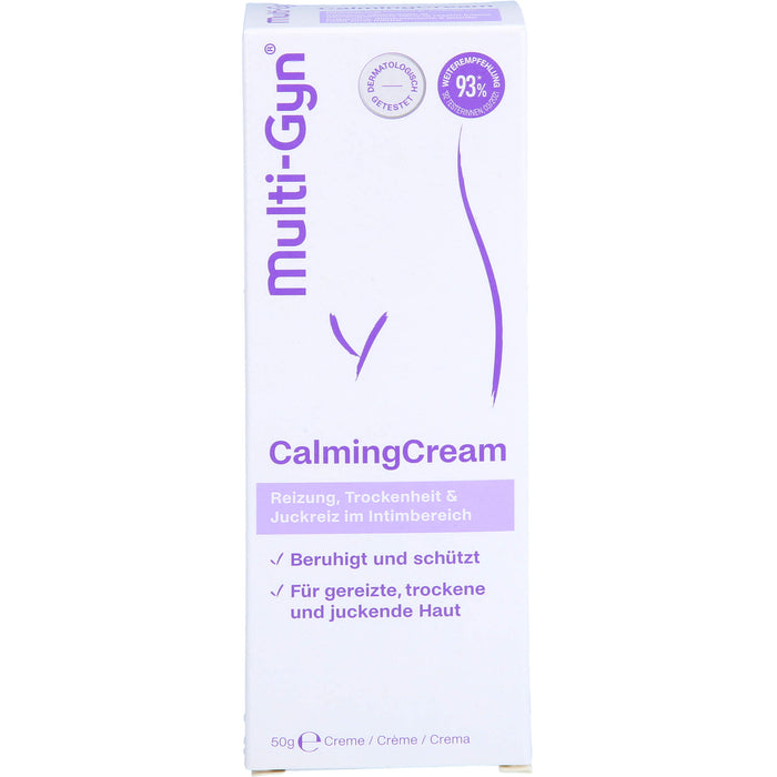 Multi-Gyn CalmingCream bei Reizung, Trockenheit und Juckreiz im Intimbereich, 50 g Crème