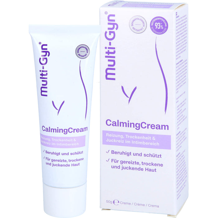 Multi-Gyn CalmingCream bei Reizung, Trockenheit und Juckreiz im Intimbereich, 50 g Creme