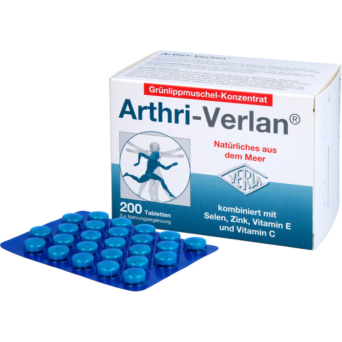 Arthri-Verlan Grünlippmuschel-Konzentrat Tabletten, 200 pc Tablettes