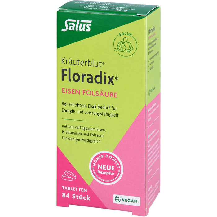 Floradix Eisen Folsäure, 84 St TAB