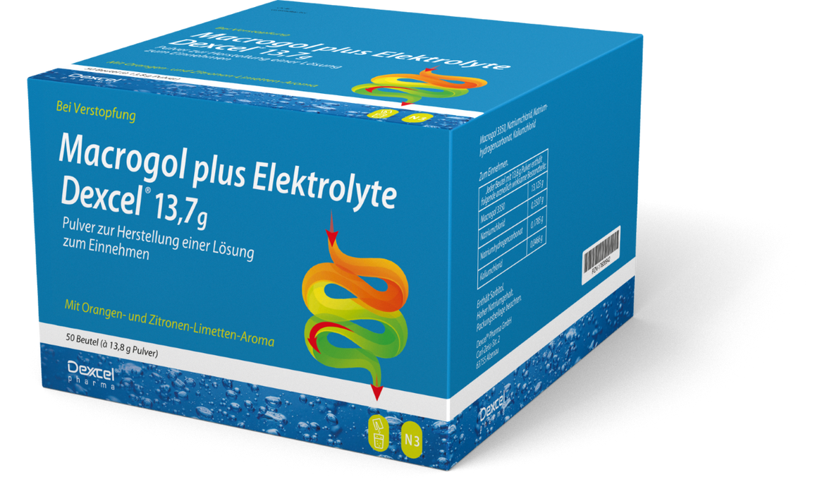 Macrogol Dexcel plus Elektrolyte bei Verstopfung	, 685 g Powder