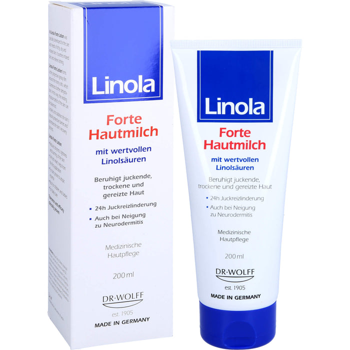 Linola forte Hautmilch, 200 ml Lotion