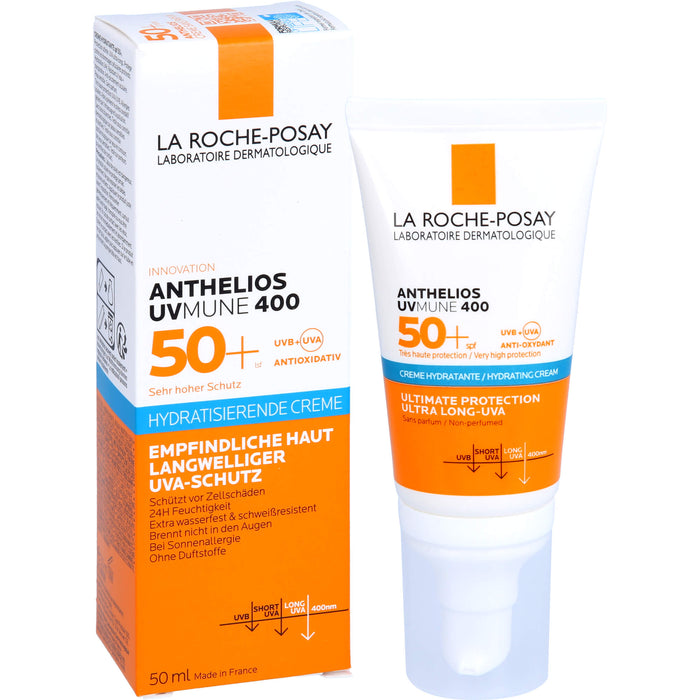 LA ROCHE-POSAY Anthelios Hydratisierende Creme UVMune 400 LSF 50+, 50 ml Cream