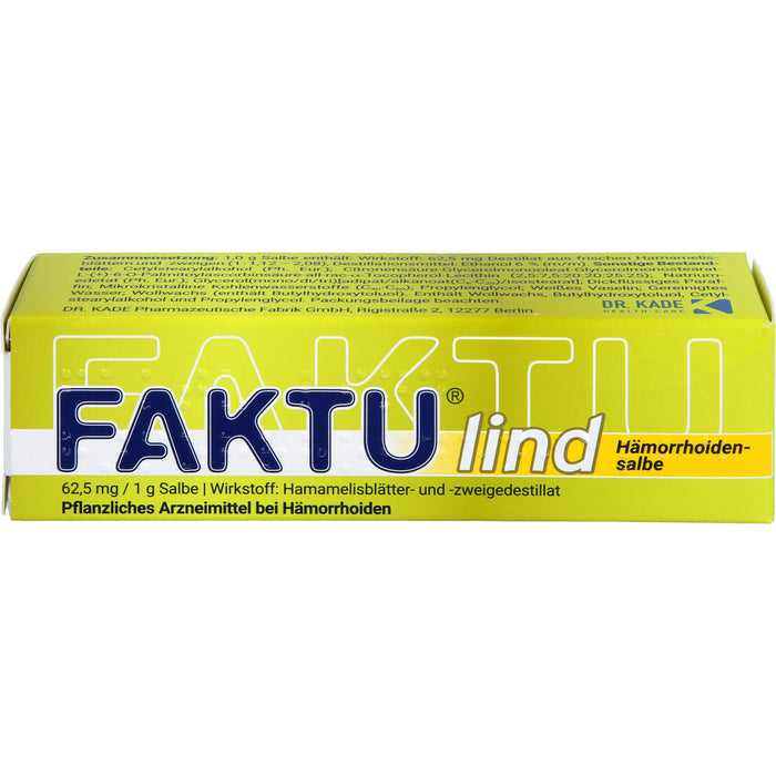 FAKTU lind Hämorrhoidensalbe, 25 g Ointment