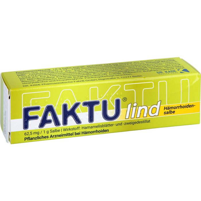 FAKTU lind Hämorrhoidensalbe, 25 g Ointment