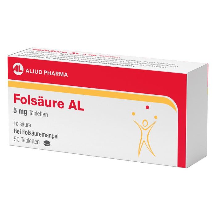 Folsäure AL 5 mg, 50 pcs. Tablets