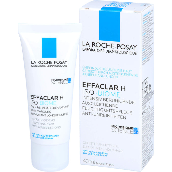 LA ROCHE-POSAY Effaclar H ISO-BIOME intensiv beruhigende Feuchtigkeitspflege gegen Unreinheiten, 40 ml Cream