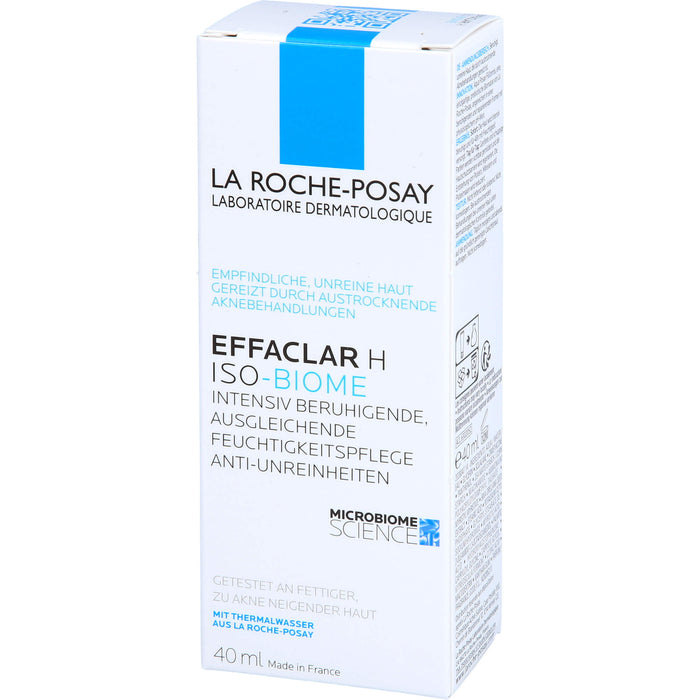 LA ROCHE-POSAY Effaclar H ISO-BIOME intensiv beruhigende Feuchtigkeitspflege gegen Unreinheiten, 40 ml Cream