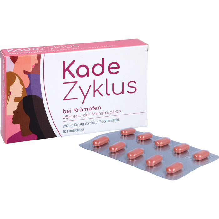 Kade Zyklus Filmtabletten bei Krämpfen während der Menstruation, 10 St. Tabletten