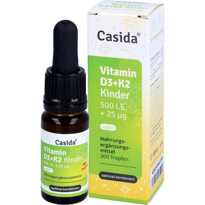 Vitamin D3 K2 Tropfen Kinder Vegan, 10 ml TRO