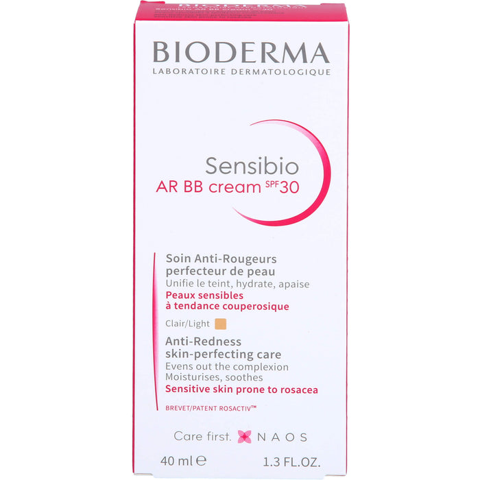 BIODERMA Sensibio AR BB Cream LSF 30 getönt bei empfindlicher, zu Rötungen neigender Haut, 40 ml Creme