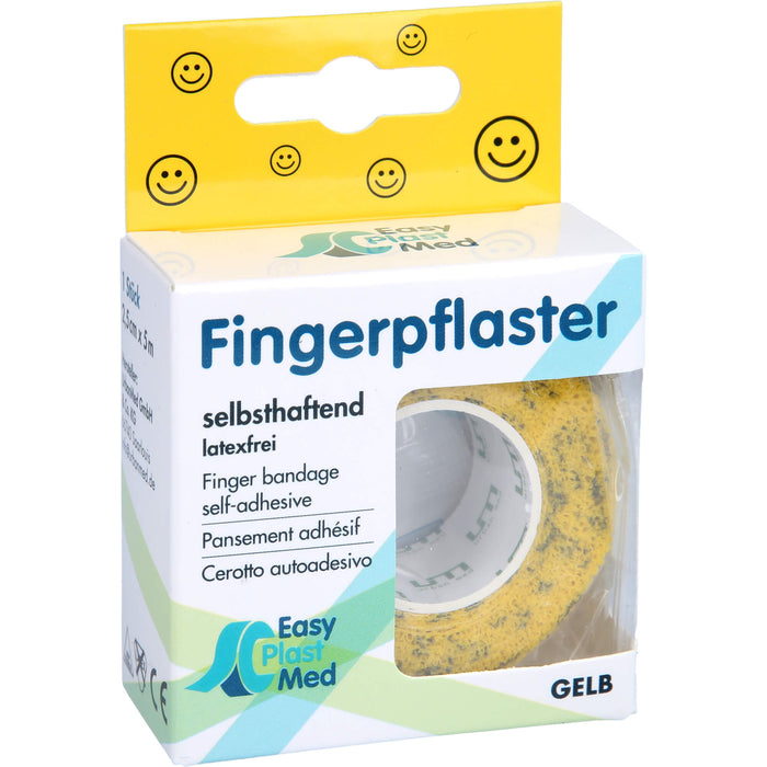 UM Easyplast Fingerpflaster Gelb Smiley2,5cmx5m sh, 1 St PFL