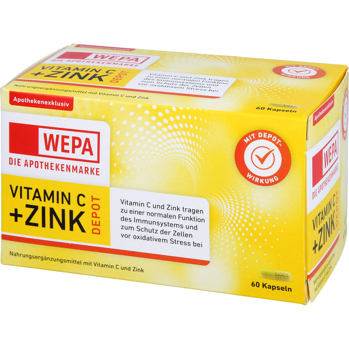 WEPA Vitamin C + Zink Kapseln, 60 St KAP