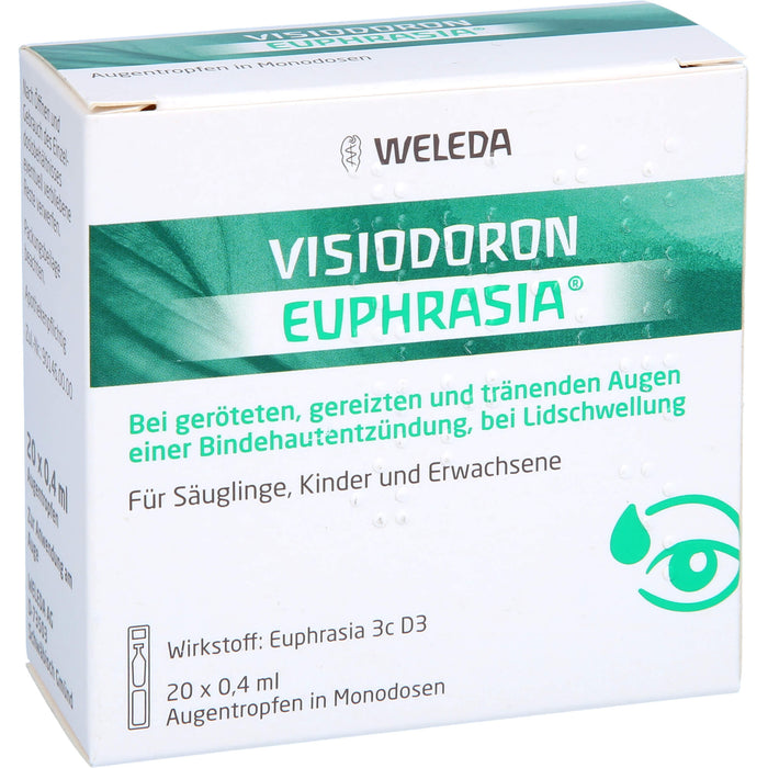 Visiodoron Euphrasia Weleda Augentropfen, Einzeldosis, 20X0.4 ml ATR