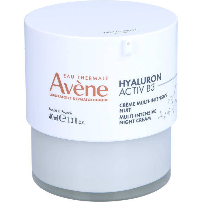 Avène Hyaluron Activ B3 Multi-intensive Nachtcreme - Anti-Aging Pflege gegen Falten mit Niacinamid, 40 ml Cream