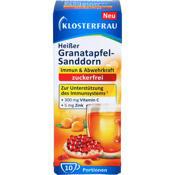 Klosterfrau Heißer Granatapfel Sanddorn zuckerfrei, 10X5 g GRA