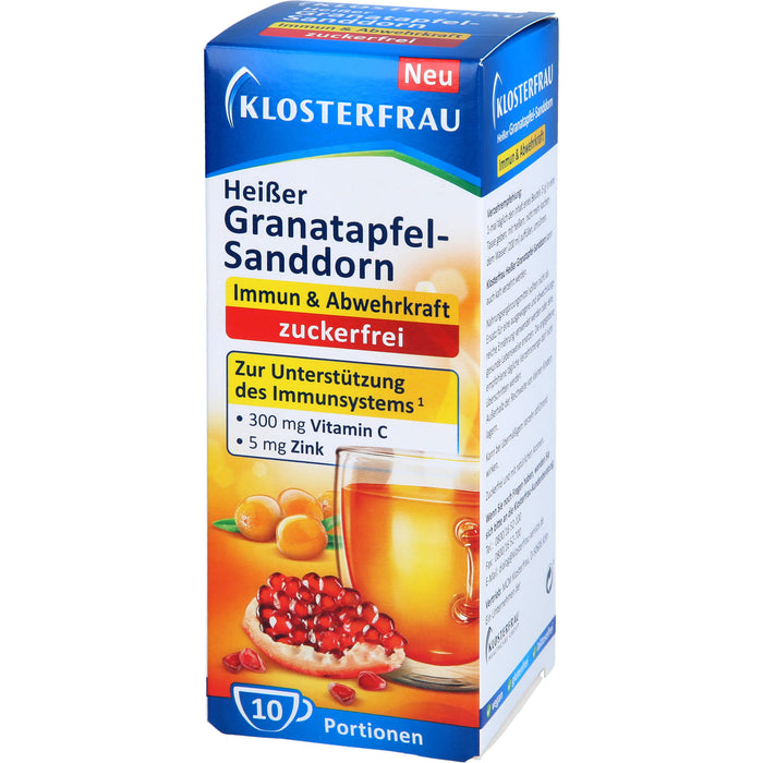 Klosterfrau Heißer Granatapfel Sanddorn zuckerfrei, 10X5 g GRA