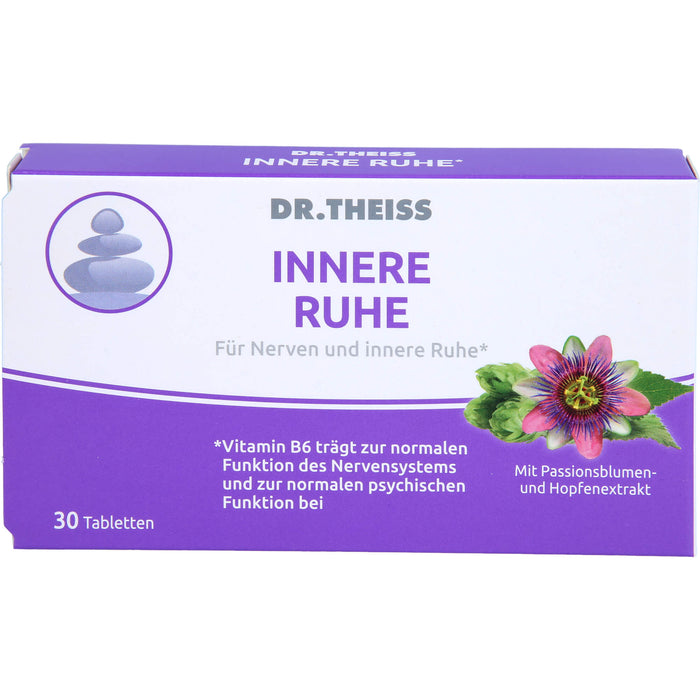 DR.THEISS Innere Ruhe Tabletten trägt zur normalen Funktion des Nervensystems bei, 30 St. Tabletten